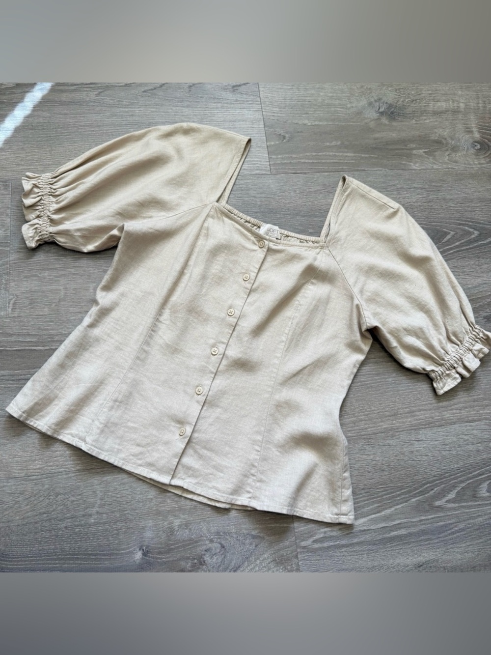 LOFT Women's Cream Top-Size XS